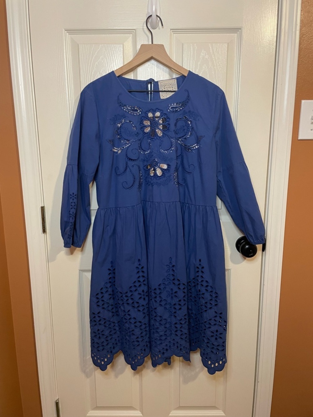 Johnny Was Merla Mini Dress in Blue Size Large - Picture 3 of 9